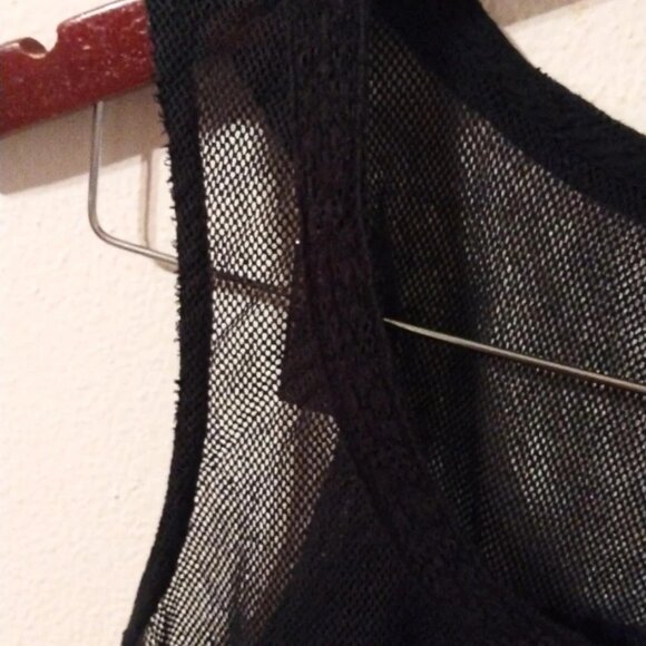 Springfield black net pleated dress - Picture 3 of 7